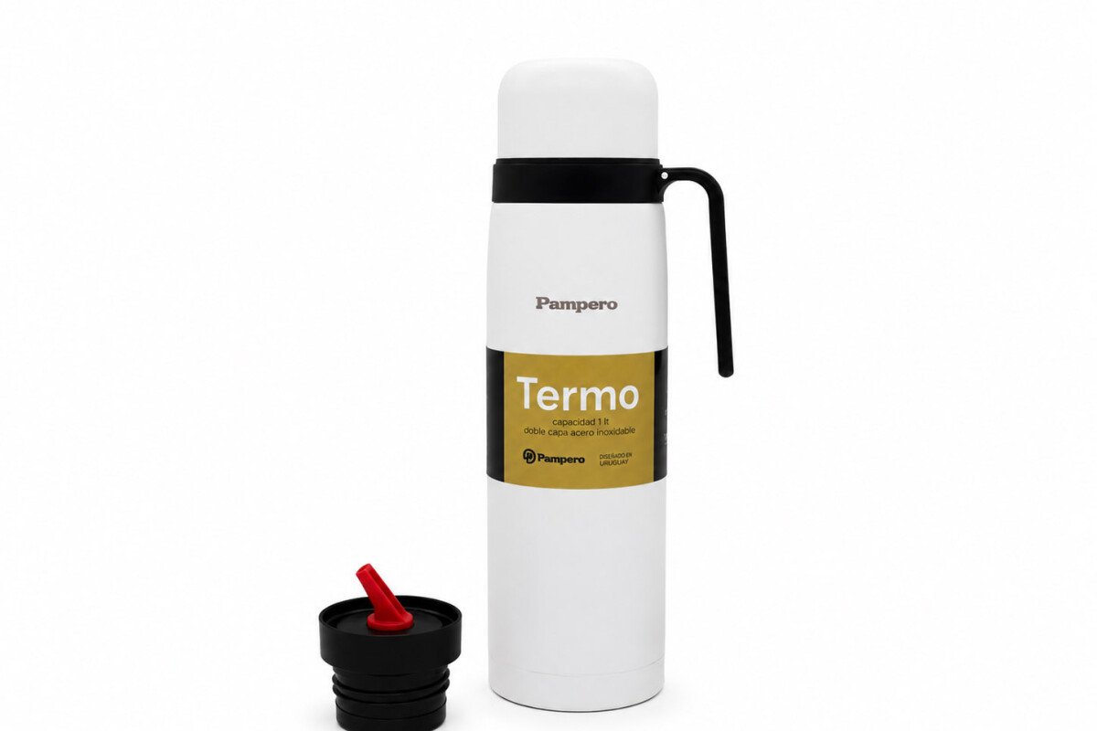 TERMO MANIJA RIGIDA 1LT 9023 Blanco