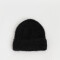 Gorro Romántico Gorro Efecto Peluche - Negro