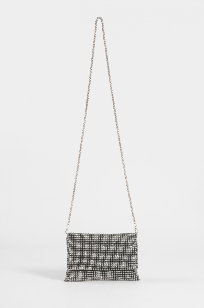 Cartera party strass - negro 