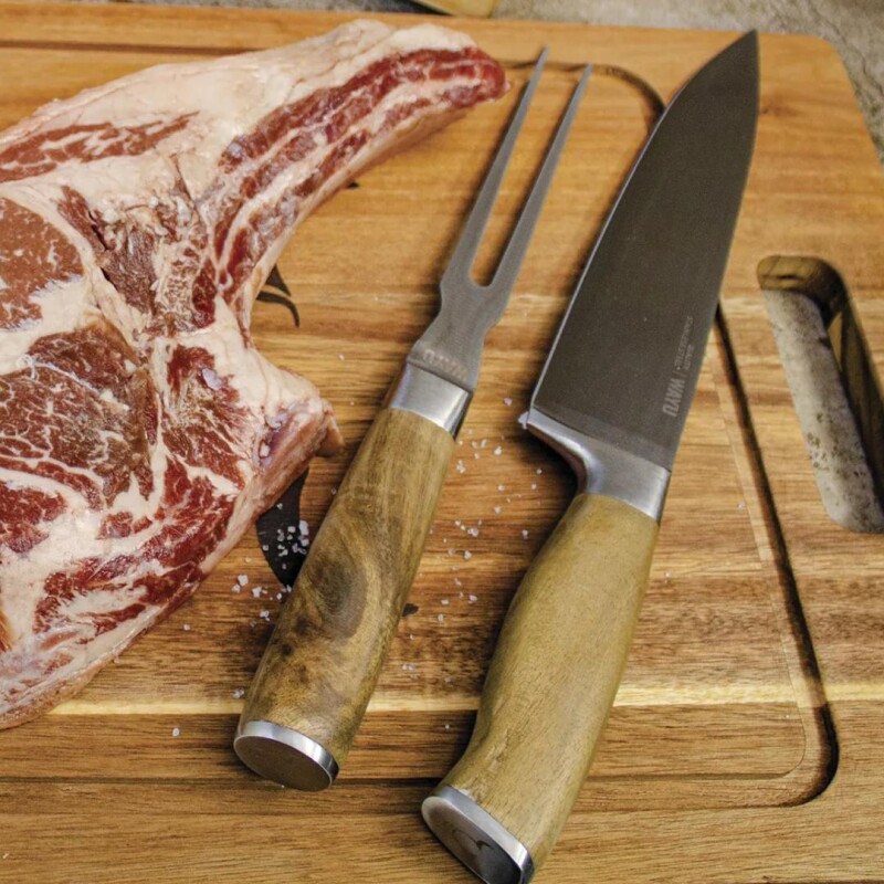 Set De Cuchillo Y Pincho Tenedor Para Asado Wayu Set De Cuchillo Y Pincho Tenedor Para Asado Wayu