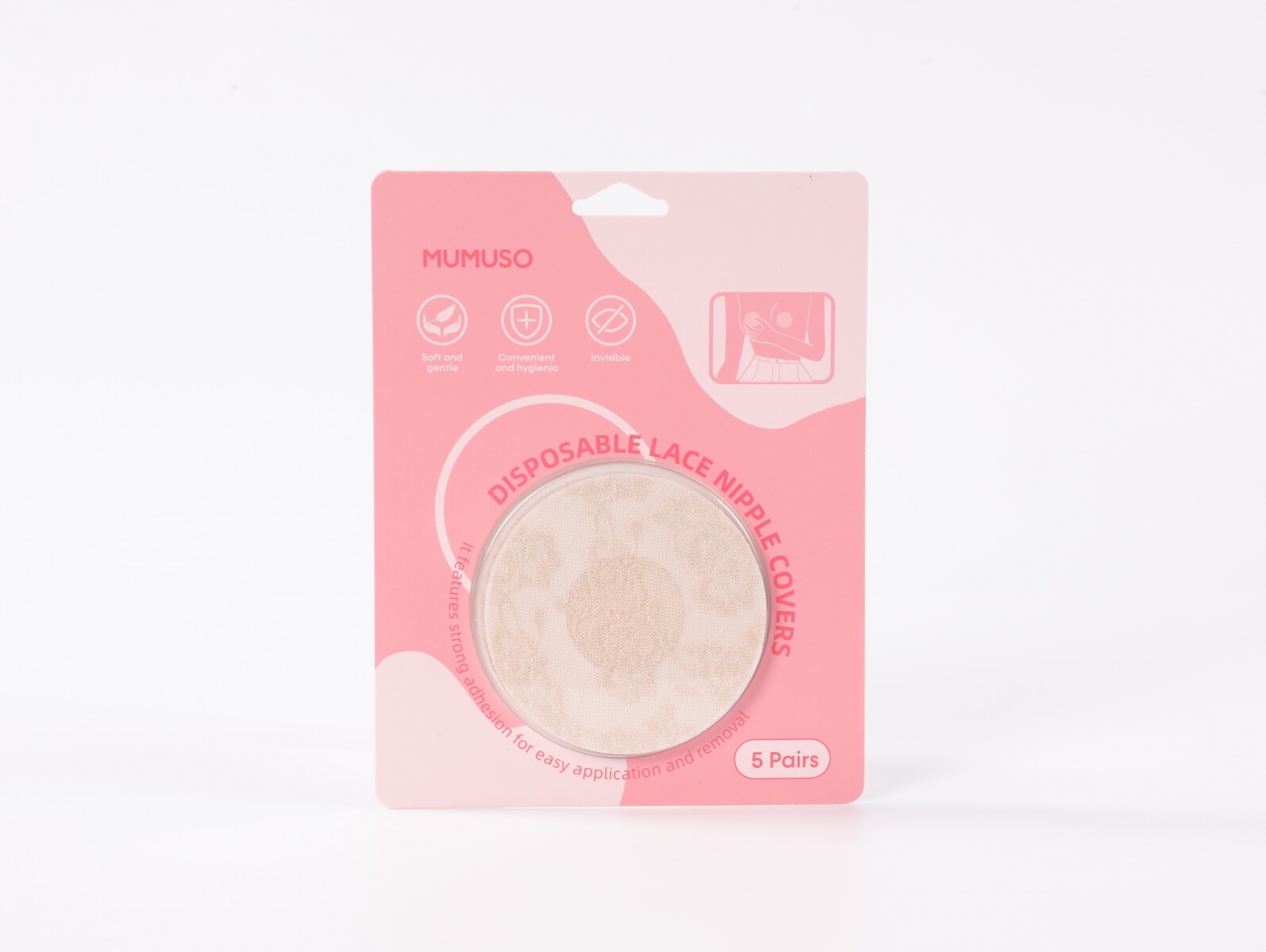 CUBREPEZONES DESECHABLES DE ENCAJE PENUTUP (5 PARES) 