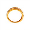 Anillo labrado-Oro bajo-Piedra zirconia-AN8026 conpiedra