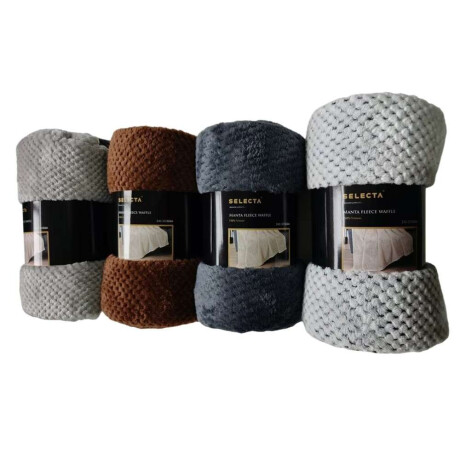MANTA FLEECE WAFFLE 150x200CM SURTIDO