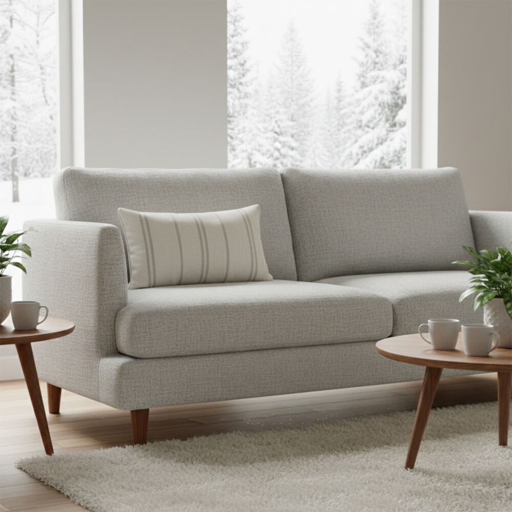 Almohadón Artesanal Tajy 30x50 cm - Pilar Crudo/Beige