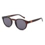 Lentes De Sol Eco Friendly Redondo Negro/Marrón