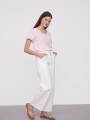 Pantalon Quadrina Marfil / Off White