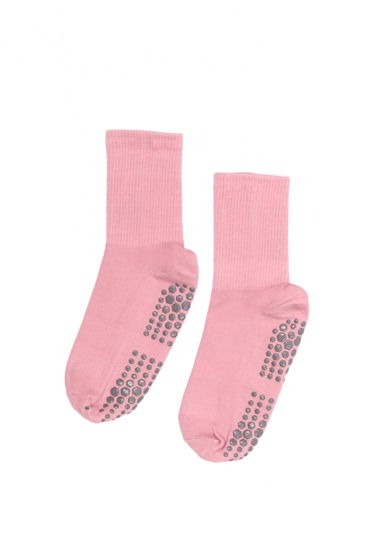 Medias largas con antideslizante Rosado