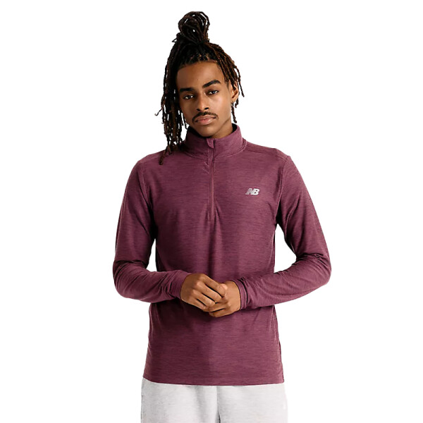 Buzo New Balance Dye 1/4 Zip Violeta