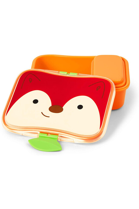 Tupper 2 en 1 Para Niños Diseño Zorro Sin color