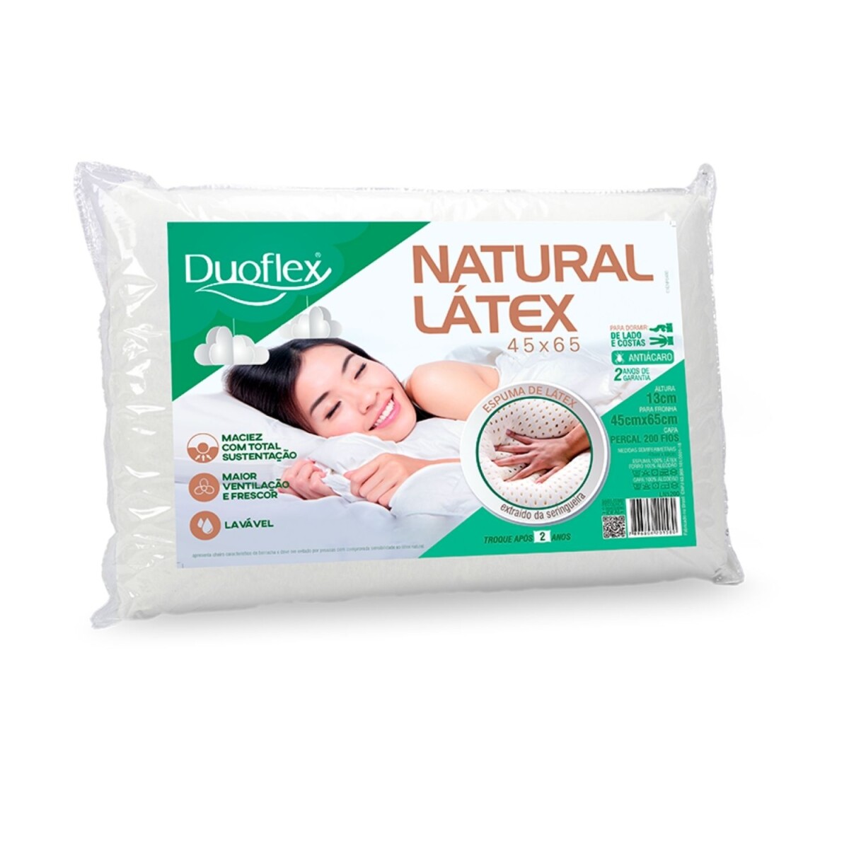 Almohada Natural Latex 45x65 