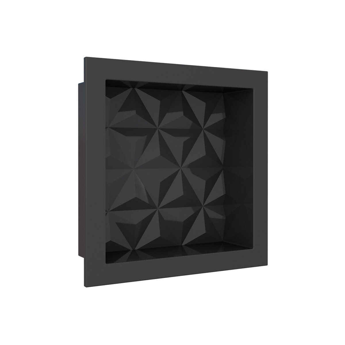 Nicho De Empotrar Para Ducha Marmol Sintetético 30x30 Cm Negro 