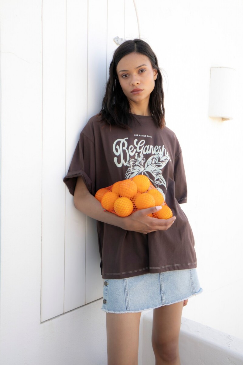 T-shirt Pitanga Marron