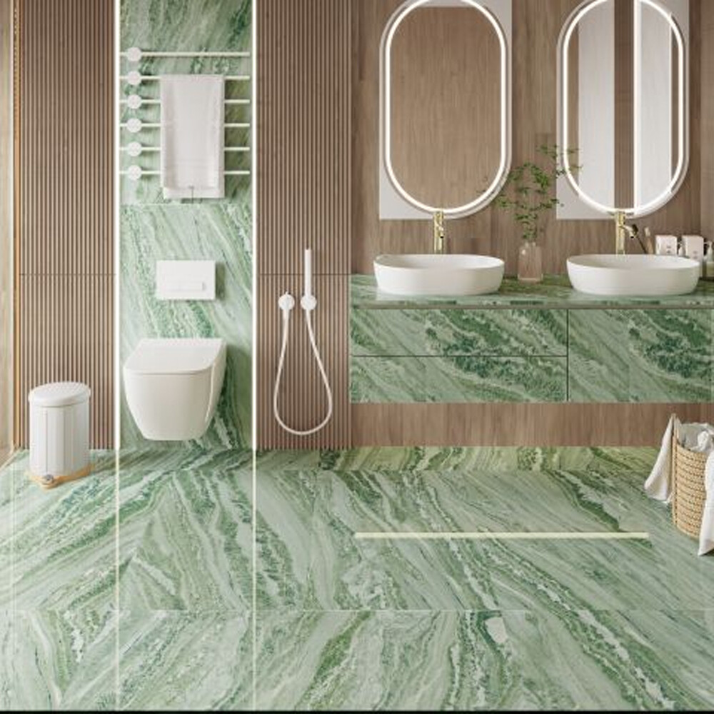 PORCELANATO ICONICA GREEN PULIDO "A" 60X119 CM Porcelanato Iconica Green Pulido "a" 60x119 Cm
