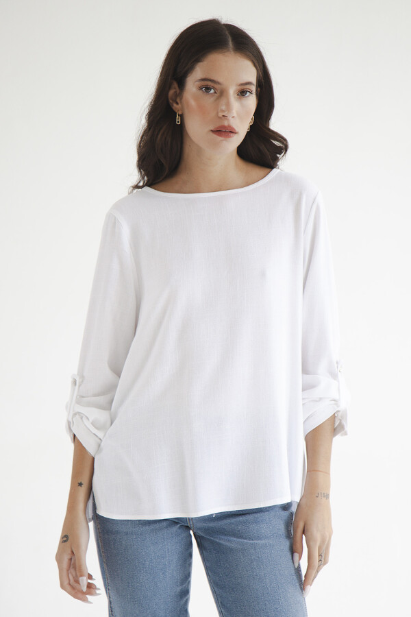 BLUSA LINO BASE BLANCO