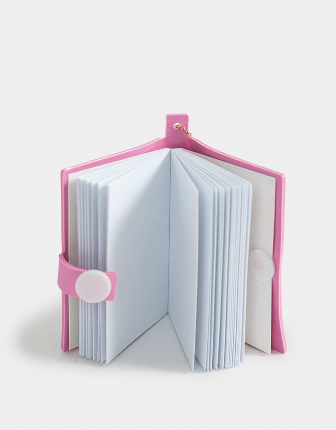Llavero Silicona Llavero & Charm Libreta Jazz Club - Rosa Claro