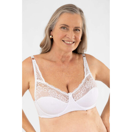 Soutien algodon y lycra Blanco