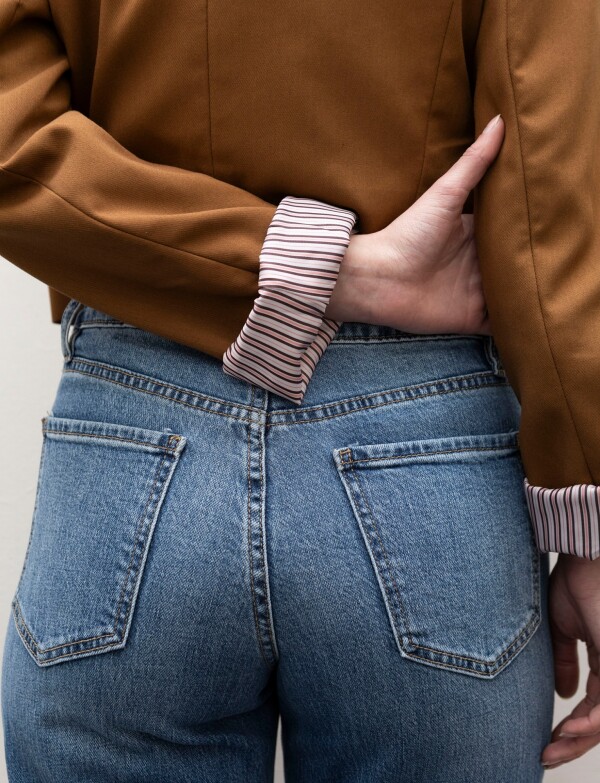 Blazer Crop MARRON