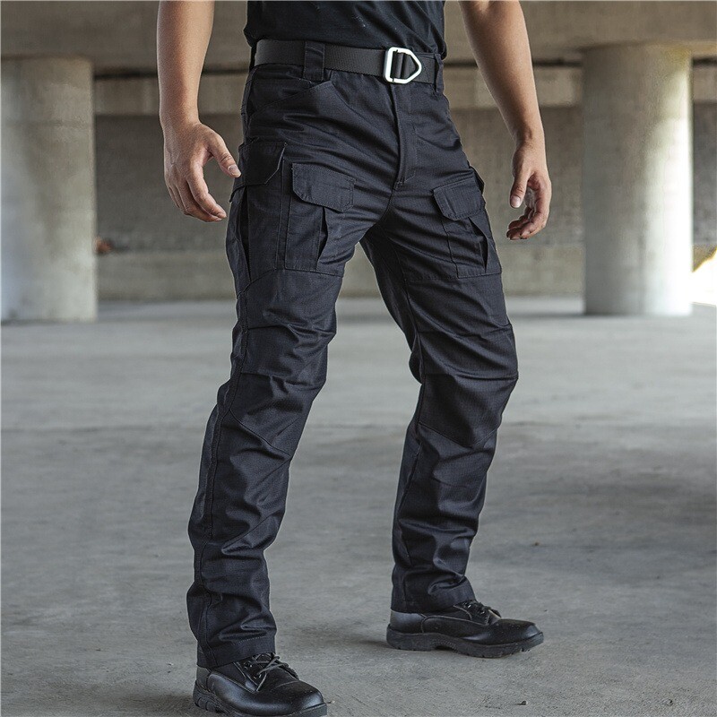Pantalón Tácticos Anti Desgarro Reforzado Impermeable negro