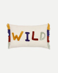Almohadón Zelda algodón blanco de letras bordadas multicolor 30 x 50 cm Almohadón Zelda algodón blanco de letras bordadas multicolor 30 x 50 cm