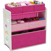 Organizador infantil rosado de 6 contenedores Delta Children Organizador infantil rosado de 6 contenedores Delta Children