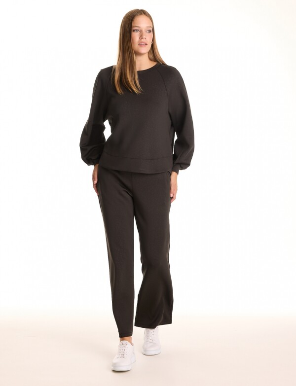 Buzo Comfy Print NEGRO