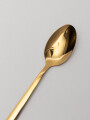 Cuchara Asher De Postre Set 4 Un. Dorado Brillante Color Unico