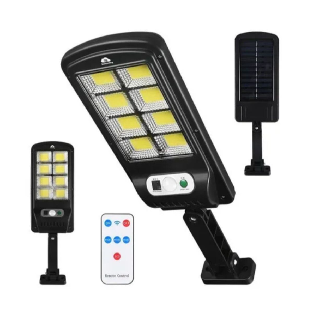 Luz Solar Led Exterior Con Sensor Movimiento Control Remoto 