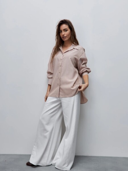 CAMISA D.CASSIN DANAE M.L BEIGE