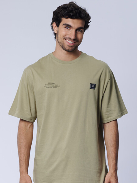 Remera oversize Parche Verde