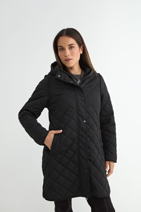 CAMPERA NEREA CON CAPUCHA Negro