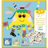 DJSTIC Set X4 Laminas Para Jugar Con Stickers 3-6 Años Djeco - Pulpo