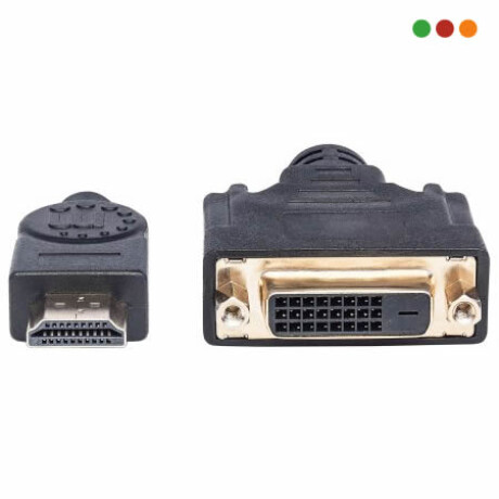 Cable HDMI a DVI-D 24+1 macho/hembra 20 cm Manhattan 3731