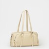 Cartera al hombro Lagoon en efecto cuero liso Natural