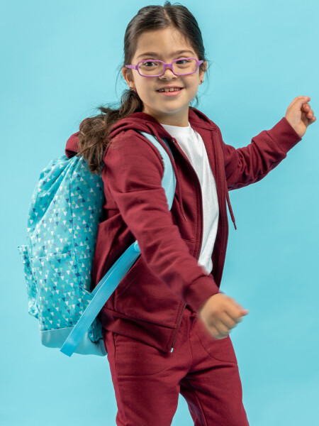 Mochila estampa Celeste