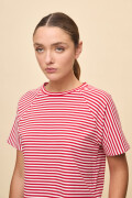 REMERA SCALA Blanco/Rojo