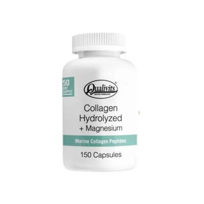 Colágeno Hidrolizado + Magnesio | 150 cápsulas | Qualivits Colageno Hyd + Mag Qualivits