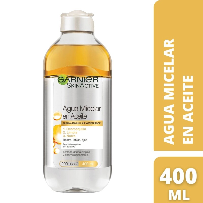 Agua Micelar Garnier Skin Active en Aceite/Óleo - 400 ML — Coral