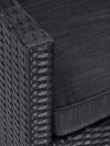 Set jardín VEN 4 plazas negro Set jardín VEN 4 plazas negro