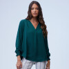 Blusa Frunces VERDE