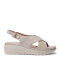 Sandalias de Mujer Lady Confort CAZENAC con tiras cruzadas Beige