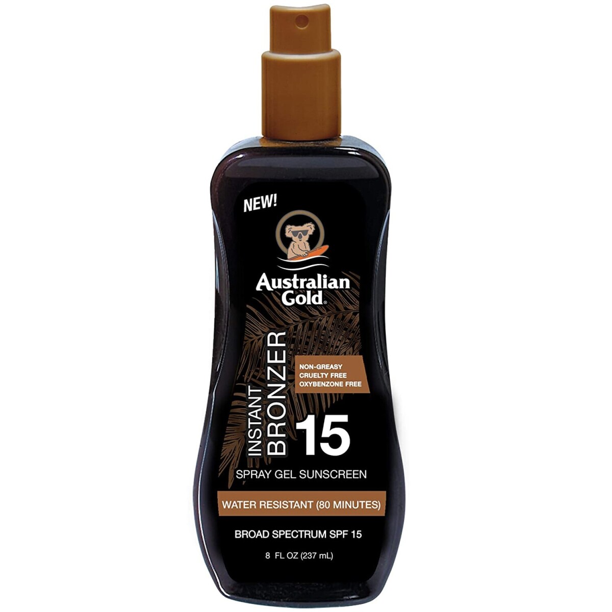 Spray bronceador instantáneo Australian Gold SPF 15 237ml 