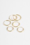 Set de aros pequeños dorado