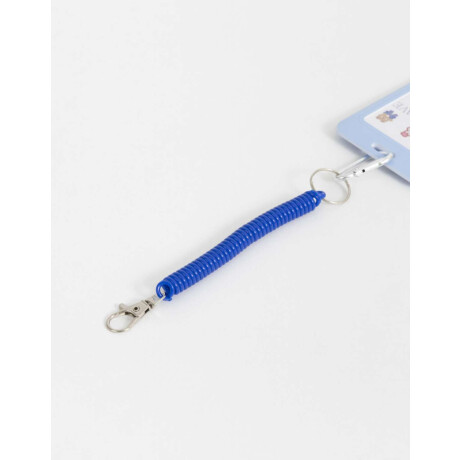 Llavero Y Charm Portatarjeta ''k Pop'' Azul Celeste