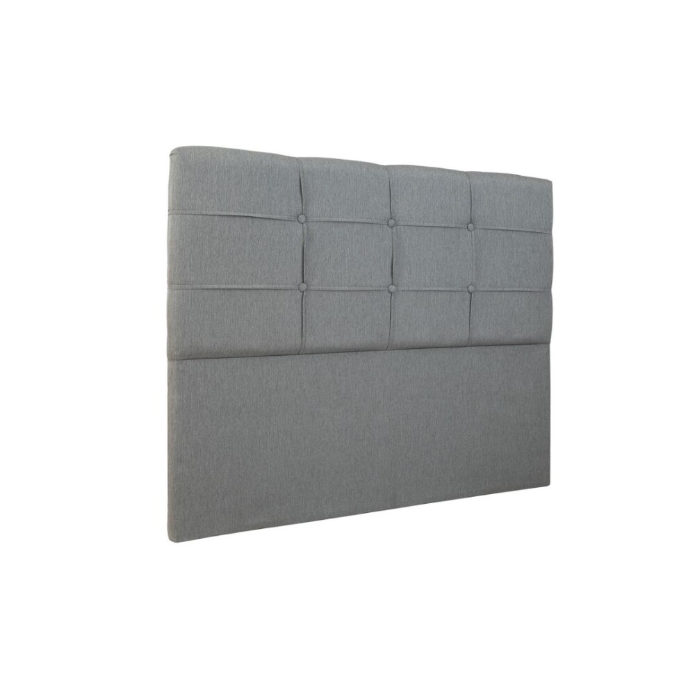 Respaldo Queen Madera y Tela - London 160 Gris