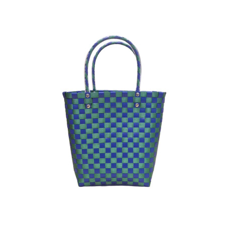 Bolso matera con asas - 26x24x10cm Azul