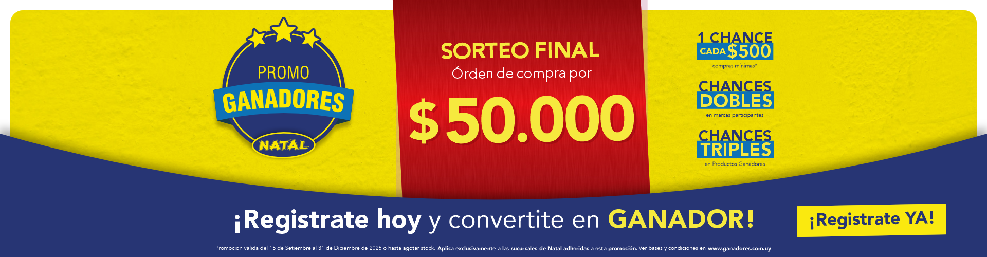 SORTEO ORDEN DE COMPRA $50.000 PSOS