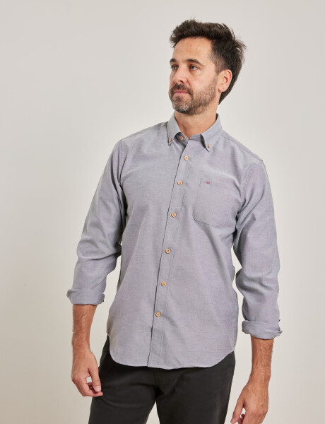 012487 CAMISA HARRINGTON LABEL Gris Oscuro