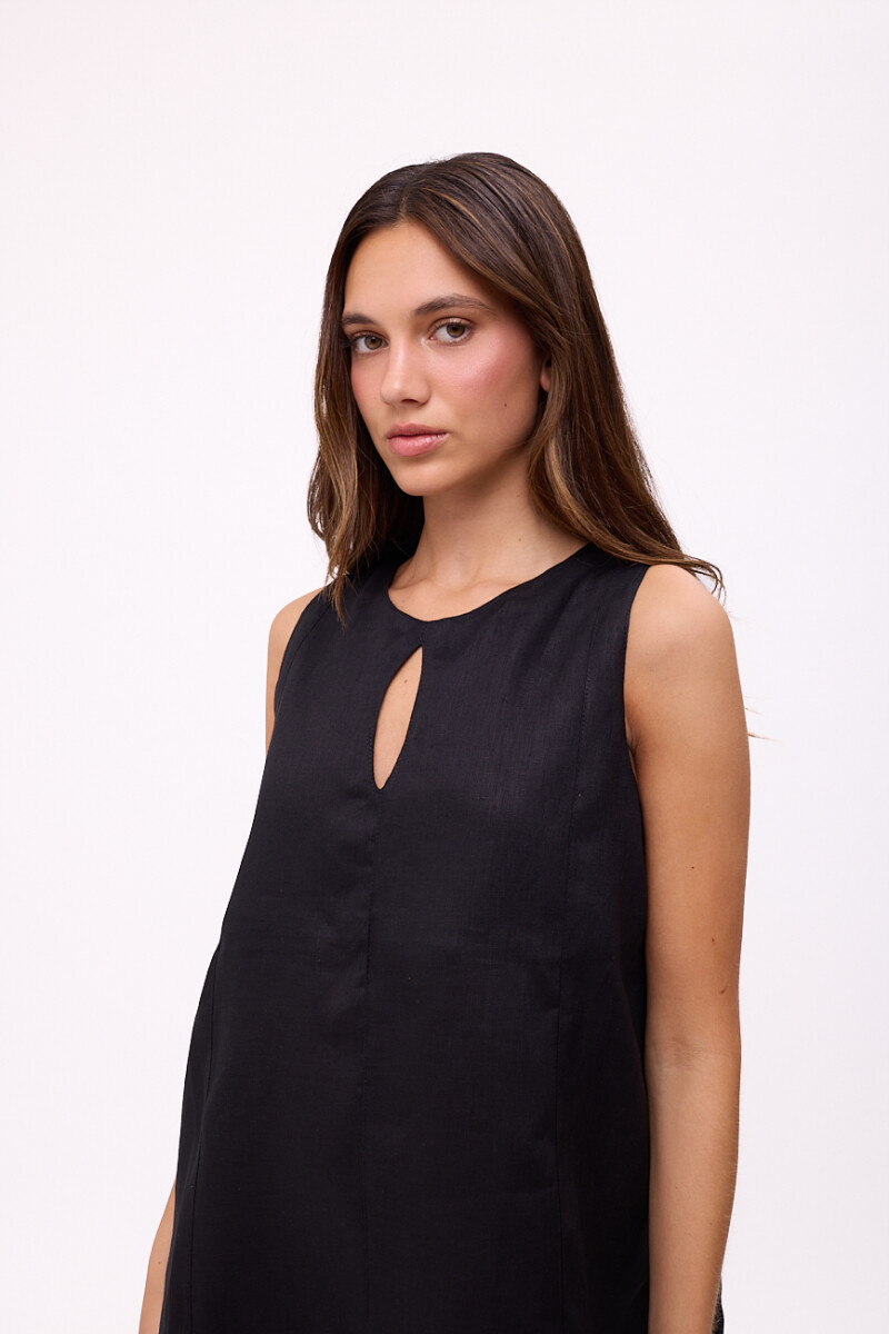VESTIDO POLK Negro