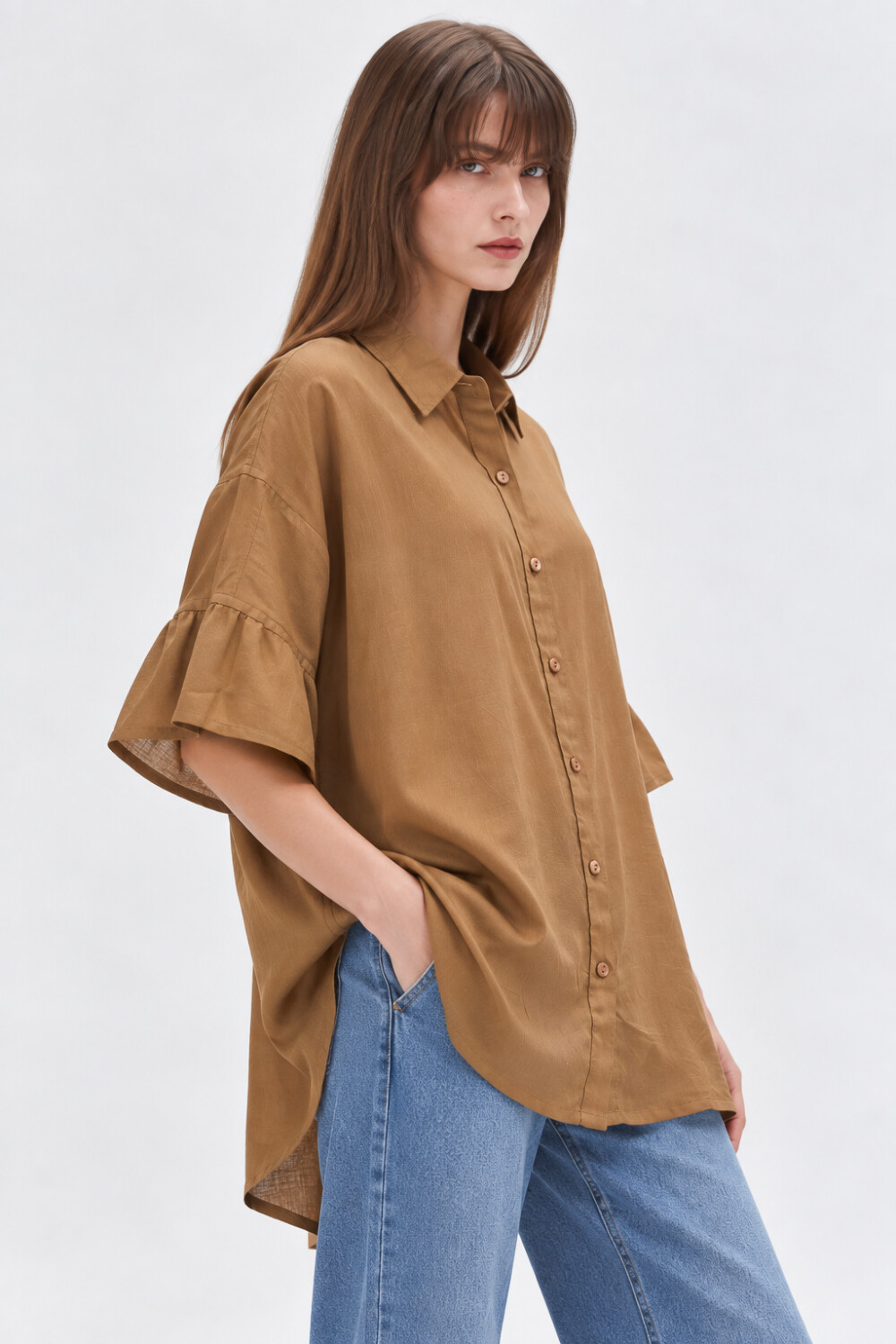 Camisa Litsa Tostado