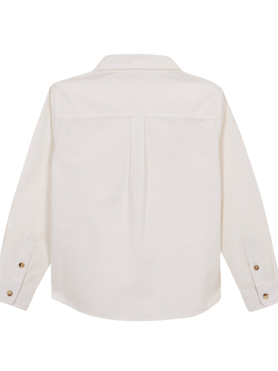 Camisa Tapeta Corta Blanco Optico